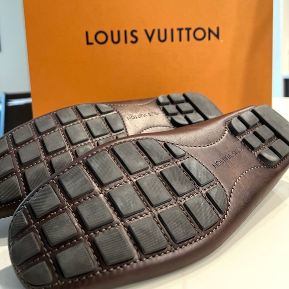 AUTHENTIC LOUIS VUITTON MEN LOAFERS SHOE - Picture 5 of 12